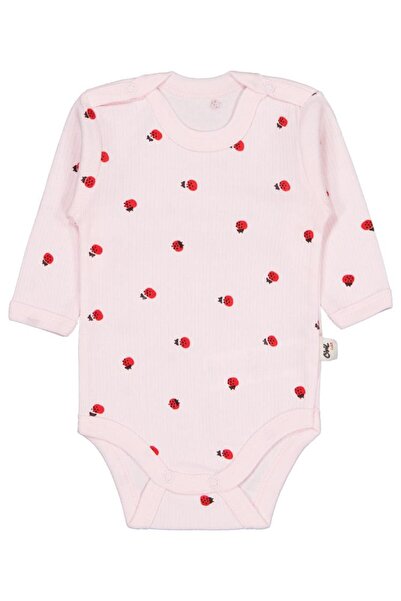 Civil Baby Ladybug Print 0-48 Months Snap-On Bodysuit - Pink 1-3 Months