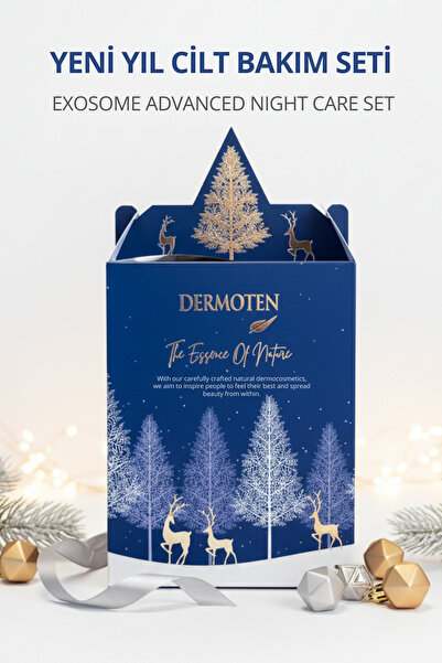 Dermoten Yılbaşı Cilt Bakım 2’li Hediye Seti - (Exosome Yüz Serumu + Exosome ...