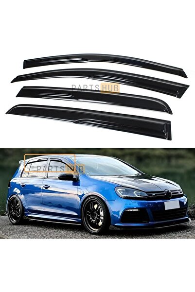 X POWER TUNİNG VW GOLF 6 MK6 2009-2012 SİYAH 4.LÜ MUGEN CAM RÜZGARLIGI