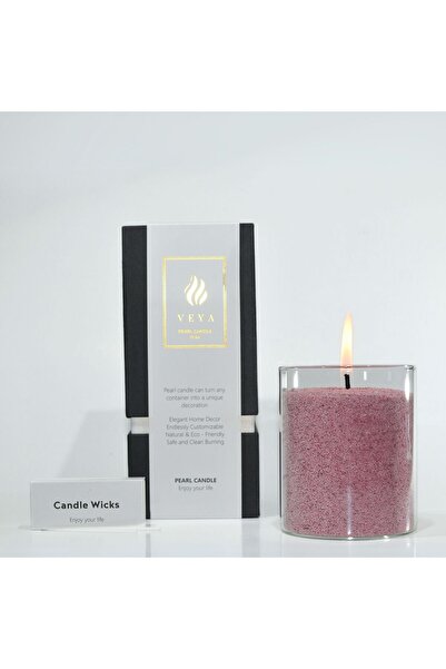 VEYA Lumânare cu perle de ceară – Cireșe rafinate