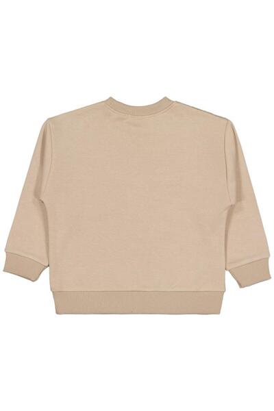 Civil Boys Plush Paneled 6-9 Years Old Sweatshirt - Brown 8-9 Years Old