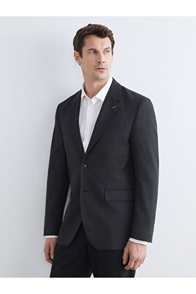 LC Waikiki Southblue Anthracite Standard Fit Men's Blazer Jacket
