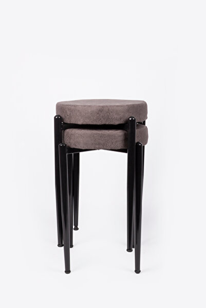 ekipmetal TABURE 2 ADET SİYAH BACAKLI ANTRASİT GRİ