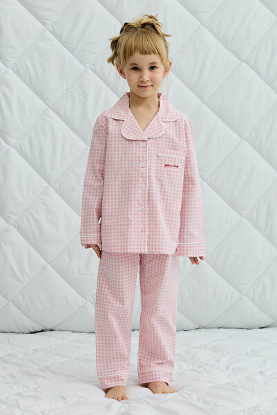 Fahhar Kids Pötikare Cotton Pajama Set Pink