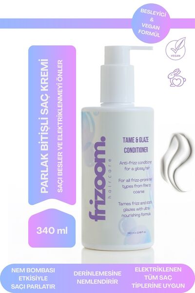 Frizoom Elektriklenme Karşıtı Parlaklık Veren Saç Kremi (Tame & Glaze Conditi...