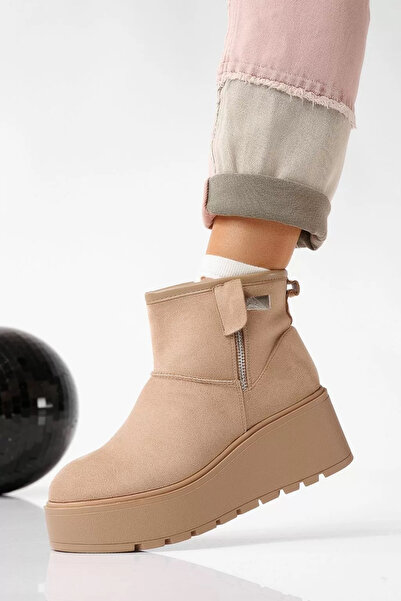 Zaira Ghete dama îmblanite khaki din piele ecologica intoarsa Ariana #22637 - 40