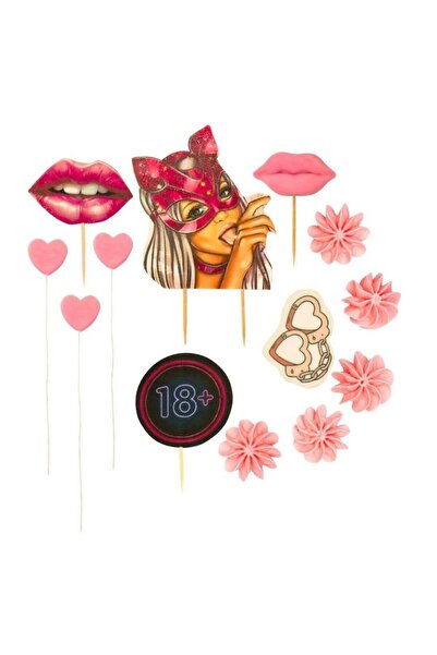 Dobryk Decoratiuni comestibile din zahar - set "Adult 18+" B