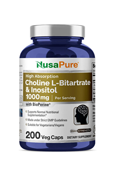 NusaPure Supplements, Choline & Inositol - Suitable for Vegetarian/Vegan Non ...