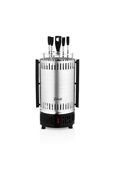Zilan ZLN-5565 Vertical Grill – 900 W, Automatic Rotation, 5 Skewers, Silver