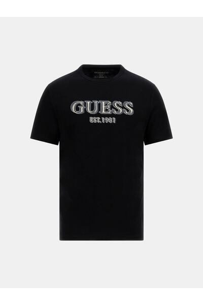 Guess Ss Cn Logo Erkek Slim Fit T-Shirt