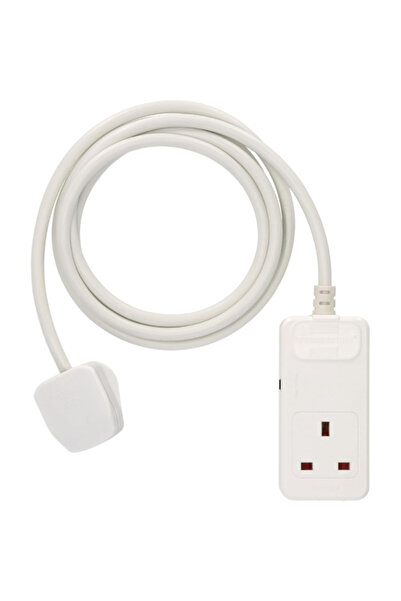 Brennenstuhl 13A BS Rubberized Socket Extension Cable with Fuse 2m