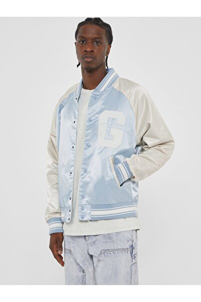 Guess GO SATIN BOMBER JACK Mavi Kadın Bomber Ceket - NYLON SHINY