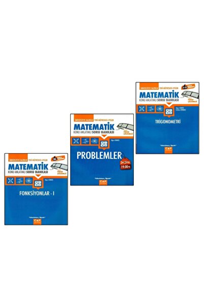 Orijinal Yayınları Matematik Problemler + Trigonometri + Fonksiyonlar 1 3 Lü ...