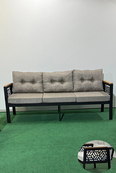 adımshops MELİSA 3lü Balkon-bahçe-kafe Çay Seti Koltuk Oturma Takımı-oturma G...