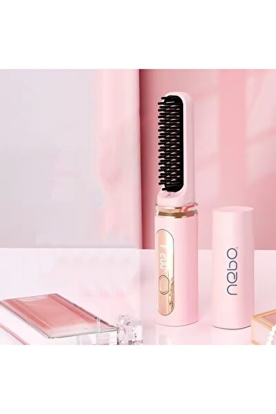 NEBO Cordless Electric Hair Straightener Brush