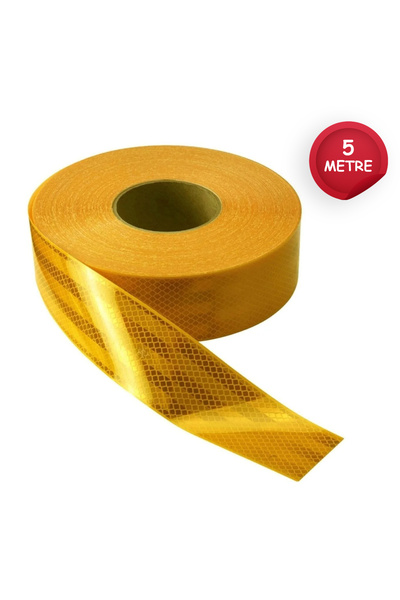Skytrend 5 Metre Sarı Şerit Reflektör Bant Yansıtıcı Bant, Araç Kamyon Dorse ...