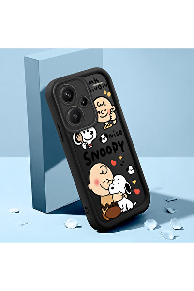 ucuc حافظة كرتونية من السيليكون الأسود المتوافقة مع هاتف Xiaomi Redmi Note 13...