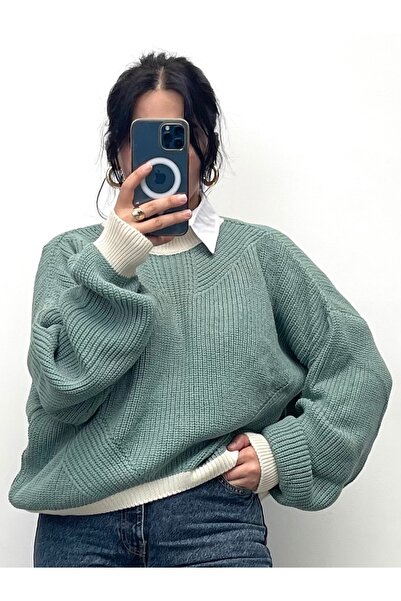 NİSUM MODA Pulover tricotat în două culori