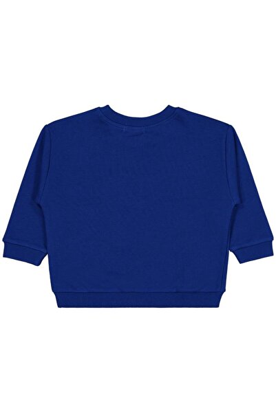 Civil Boys Dinosaur Embroidered Sweatshirt for Ages 2-5 - Blue 5-6 Years