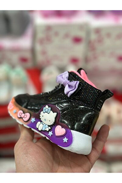 COCUKSTYLE ÇOCUK DÜNYASI içi kalın su geçirmez kaydırmaz taban ışıklı çocuk kız bot