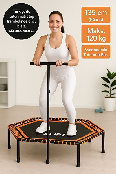 CKSpor 135 Cm Tutmalı Step Trambolin Evde Fitness, Kardiyo ve İçin Dayanıklı ...