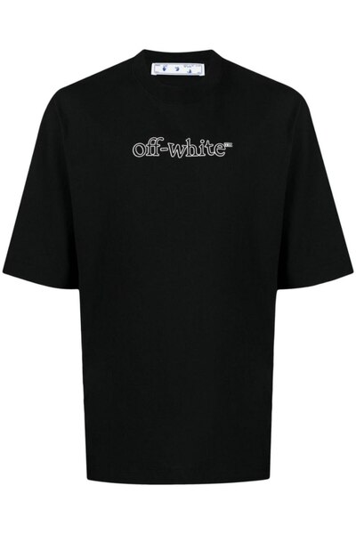 BrandsBoutique Off White Logo Print Oversize Fit T-shirt