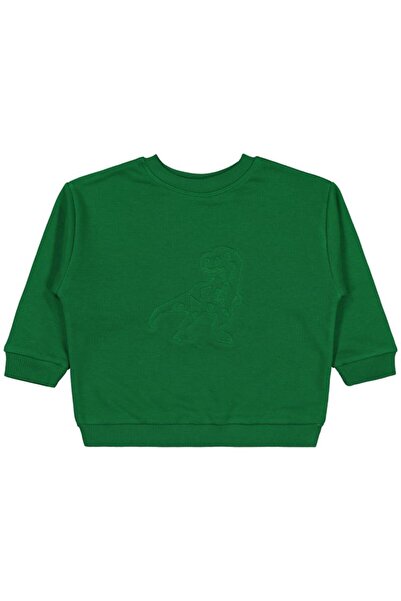 Civil Boys Dinosaur Embroidered 2-5 Years Old Sweatshirt - Green 4-5 Years Old