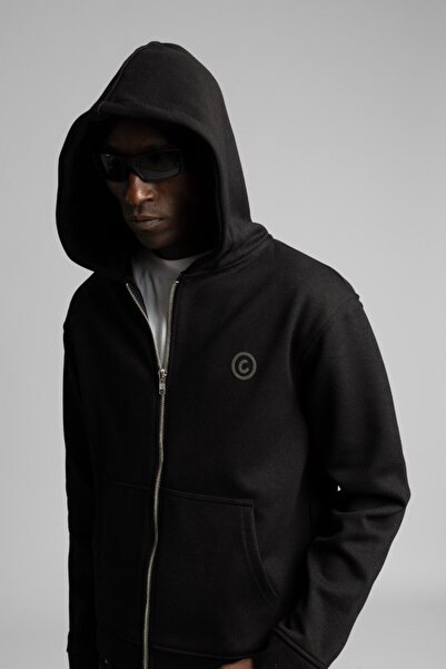 catchjeansro Oversized hanorac cu fermoar