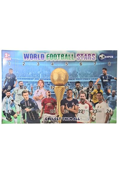 OEM World Football Stars Advent Calendar with 24 Figures