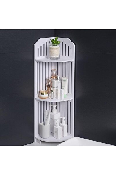 genric OneDcor Corner Display Rack Corner Shelf Stand Bathroom Stand Corner Shelves Organizer