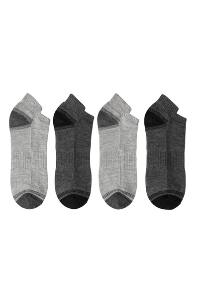 JUST SOCKS 4-Piece Men's Towel Bottom Sports Socks