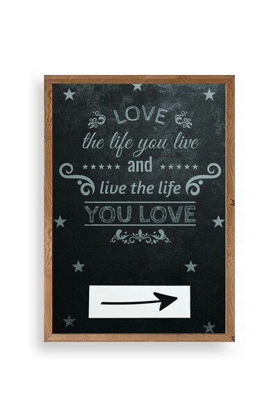 CT STONES Motto Wooden Framed Painting