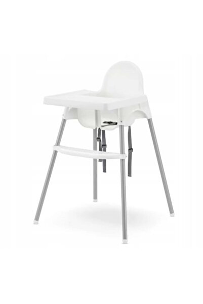 OEM Antilop High Chair for Babies and Children with Safety Harness, Tray and Footrest, White