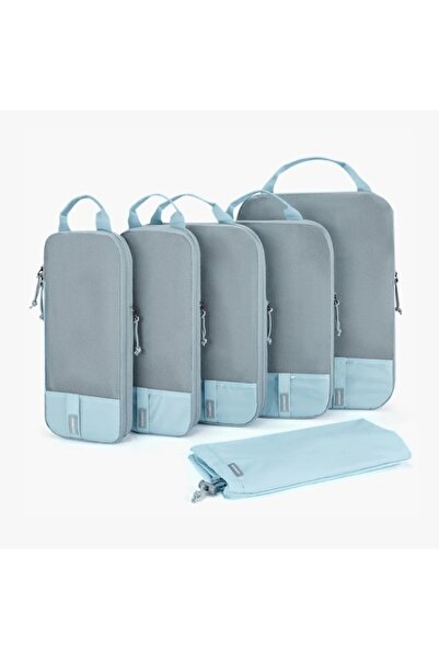 BAGSMART مكعبات ضغط زرقاء فاتحة