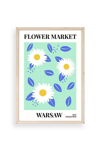 CT STONES Flower Wooden Framed Painting