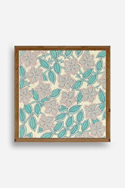 Twin Store لوحة مؤطرة بالزهور الخشبية