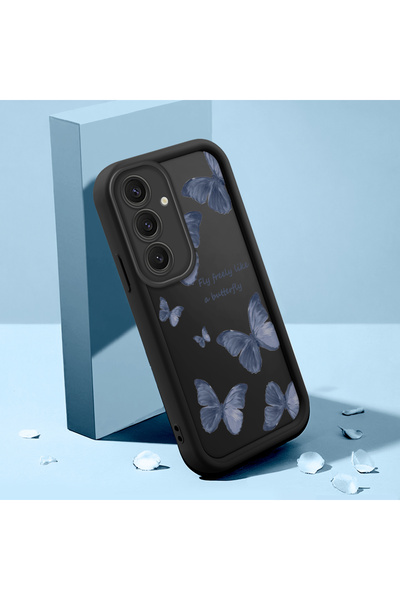 ucuc حافظة حماية من السيليكون الأسود المتوافقة مع هاتف سامسونج جالاكسي S24 بلس