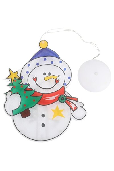 Glow Goods Christmas Snowman LED Window Decoration, 10 Warm White LEDs, IP20, 21x16x2 cm