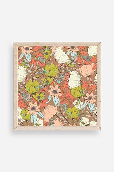 CT STONES Flower Wooden Framed Painting