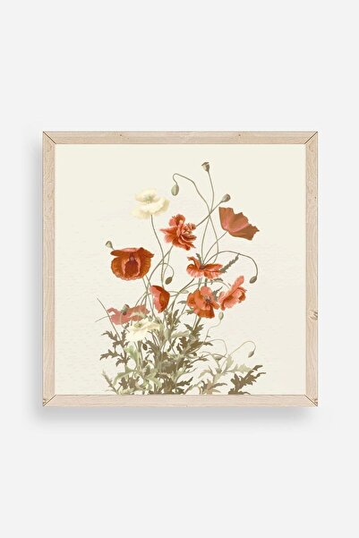 CT STONES Flower Wooden Framed Painting