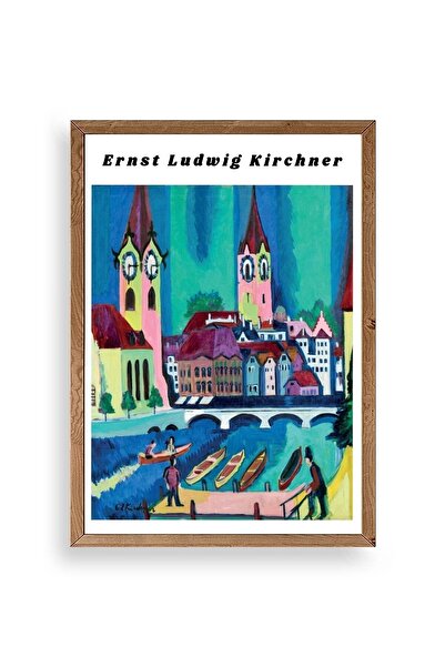 CT STONES Ernst Ludwig Kirchner Wooden Framed Painting
