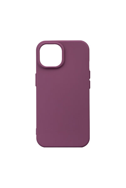 zore iPhone 15 Plus Compatible Case Tcmk Bias Tape Silicone-Purple