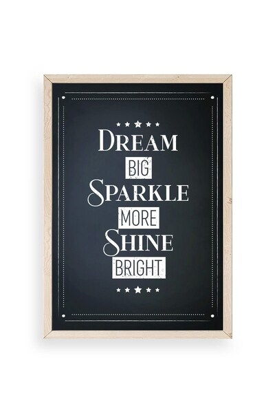 CT STONES Motto Wooden Framed Painting