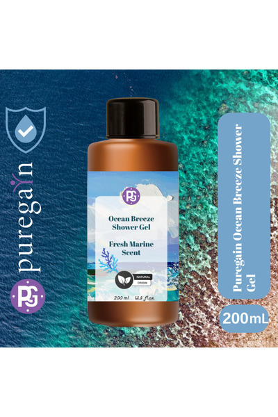 PUREGAIN Ocean Breeze Shower Gel – Fresh Marine Scent – Nemlendirici & Sülfat...
