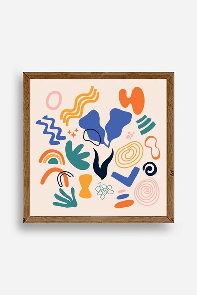 CT STONES Illustration Wooden Framed Picture