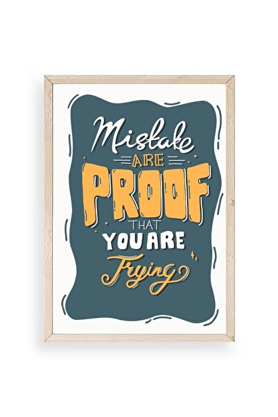 CT STONES Motto Wooden Framed Painting