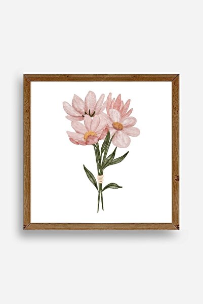CT STONES Flower Wooden Framed Painting