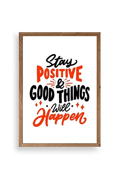 CT STONES Motto Wooden Framed Painting