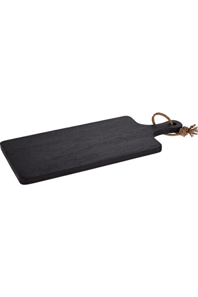 Koopman International Koopman wood chopping board, 50x25x2 cm, black