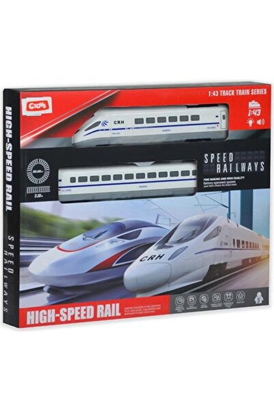 TOYSTURKA Hızlı Tren 16 Parça Yüksek Hızlı Tren 1:43 Işıklı Ve Sesli Raylı Se...